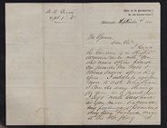 Letter from M. B. Grier to Thomas Sparrow
